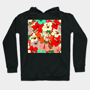 Colorful Flower Pattern Hoodie